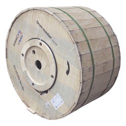 LINKEDPRO BY FIBERHOME MINI-ADSS-24C/4KM Carrete de 4 km de Fibra Optica Aerea Mini ADSS (ASU) G.652D Monomodo de 24 Hilos Exterior Span 80 Loose Tube