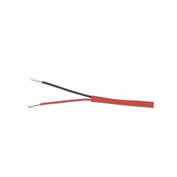 LINKEDPRO LP216-FIRE Alambre de Alarma contra Incendios - Bobina de 305 Metros (1000 Pies): 2 x 16 AWG Rojo Tipo FPLR (UL) FT4 Ideal para Sistemas de Deteccion y Evacuacion de Incendios