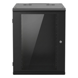 LINKEDPRO SR-19-16-GN3G Gabinete de Pared 16U de 635 mm de Profundidad Rack de 19 in en Acero Reforzado: Compacto y Resistente para Soluciones Profesionales