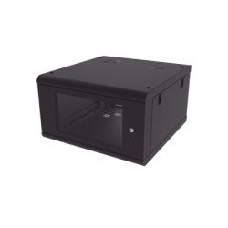 LINKEDPRO SR-1906-GN2G Gabinete de Pared con Puerta de Cristal Templado 635 mm de Profundidad 6U Rack de 19 in Acero Reforzado