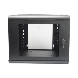 LINKEDPRO SR-1909-GN2G Gabinete de Pared 9U de 635 mm de Profundidad Rack de 19 in en Acero Reforzado: Compacto y Resistente para Soluciones Profesionales