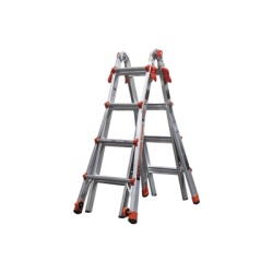 Little Giant Ladder Systems VELOCITY-M17-IA Escalera Multi-Posiciones de 5.18 m (17 ) para Superficies Inclinadas (SKU 15417-001).