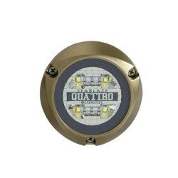 LUMITEC 101510 Luz led marina sumergible SeaBlaze Quattro emite luz multicolor de 2000 lumenes fabricada en bronce naval con grado de proteccion IP68.