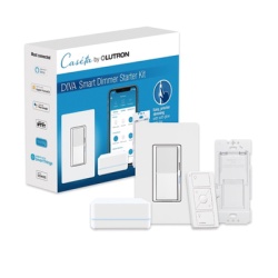 LUTRON CASETA WIRELESS DVRFBDG1D (Caseta Wireless) Kit Hub controlador atenuador control remoto PICO base de pared y tapa.
