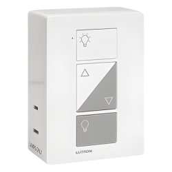 LUTRON CASETA WIRELESS PD3PCLWH Atenuador inteligente de clavija para lamparas de mesa y pie doble receptaculo 100 W LED/CFL o 300 W incandescente/halogeno 120 V Caseta Wireless