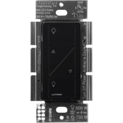 LUTRON CASETA WIRELESS PD6WCLBL Atenuador de pared inalambrico Caseta Wireless para 120 V que no requiere cable neutro controla 150 W LED/CFL o 600 W incandescente/halogeno compatible con control Pico