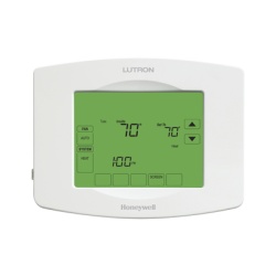 LUTRON ELECTRONICS LRHWLVHVAC Termostato inalambrico TouchPRO Wireless para control de calefaccion y aire acondicionado con tecnologia Clear Connect para sistemas RadioRA 2 y HomeWorks QS