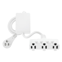 LUTRON ELECTRONICS MRF2-15APS-3-WH Modulo enchufable de encendido y apagado Maestro Wireless para cargas de uso general 15 A a 120 V 3 receptaculos control con Pico y sensores Radio Powr Savr