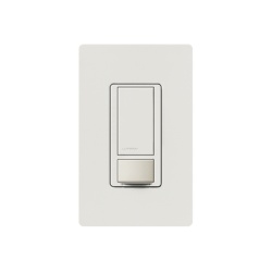 LUTRON ELECTRONICS MS-OPS5M-WH Apagador de pared con sensor de ocupacion y vacancia Maestro 5 A de iluminacion y 3 A para ventilador a 120 V con opcion de 3 vias y multilocalizacion blanco