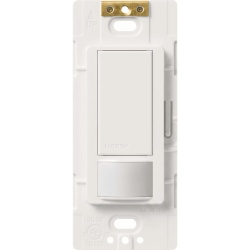 LUTRON ELECTRONICS MSOPS2SW (XCT) Apagador con sensor de presencia para espacios pequenos depositos armario vestidores alacena cocina lavanderia etc.