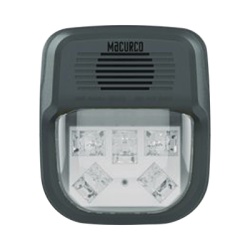 MACURCO - AERIONICS HS-C-HORN Sirena Estrobo Transparente Para Paneles y Detectores Macurco
