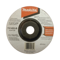 MAKITA B-44264 Disco abrasivo de desbaste para metal de 4 1/2 eje 7/8" espesor 6mm