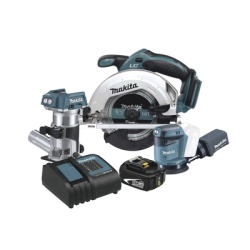 MAKITA DLX3165ST Kit Inalambrico De Carpinteria Sierra Circular + Router Inalambrico + Lijadora Orbital