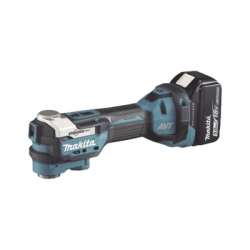 MAKITA DTM-52-RTJX1 Multiherramienta Oscilante Inalambrica de 18V incluye 2 Baterias BL1850B de 5.0 A Cargador DC18RC Accesorios y Estuche Makpac
