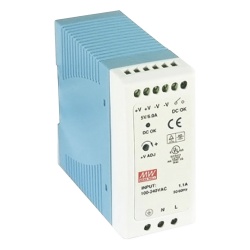 MEANWELL MDR-40-12 Fuente de poder Industrial Riel Din 12Vcc 40W