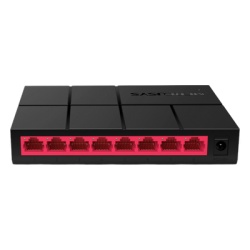 Mercusys MS108G Switch NO Administrable / Para escritorio / Carcasa de Plastico / 8 puertos 10/100/1000 Mbps / Diseno Compacto / Plug and Play