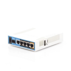 MIKROTIK RB962UIGS-5HACT2HNT (hAP ac) 5 Puertos Gigabit Ethernet 1 Puerto SFP 1 USB WiFi Doble Banda 3x3 802.11ac hasta 1W de potencia