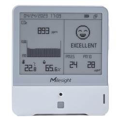 MILESIGHT AM308915M Panel Digital IoT con Sensores de Temperatura Humedad y Calidad del Aire