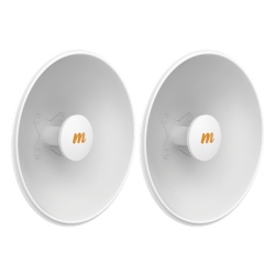 MIMOSA NETWORKS N5-X25-2PACK Antenas Modulares Dual Slant 4.9 - 6.4 GHz Dimensiones (42.9 cm) Apertura 8 Â° Ganancia de 25 dBi Disenada para radio C5x
