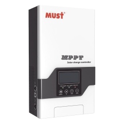 MUST PC188025F Controlador Solar MPPT 80A 12/24/36/48V Maximo Voltaje de Circuito Abierto Voc 245Vcc Configurable para Baterias de Litio