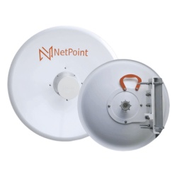 NetPoint NPPRO-S36 Antena Direccional Blindado para radio C5X B5X C6X B6X/ 36 dBi / Diametro de la antena 120 cm / Frecuencia de 4.9-6.4 GHz/ Incluye montaje