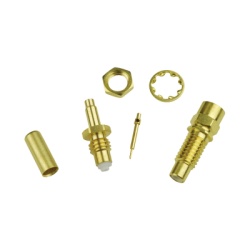NEWARK 90F2590 Conector Jack SMC de Anillo Plegable para Cable RG-316 y Montaje en Chasis.