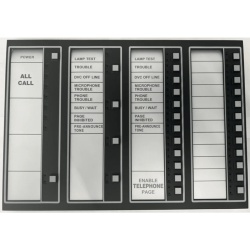 NOTIFIER DVC-KDB Teclado para Comando de Voz Digital DVC-EM / para Panel N16X / Serie INSPIRE de NOTIFIER
