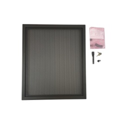 NOTIFIER EQDR-B4 Puerta para Gabinete de 2 Niveles EQBB-B4 / Ventilada / para Paneles Serie EQ de NOTIFIER / Color Negro