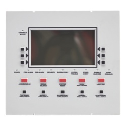 NOTIFIER LCD-160 Anunciador remoto LCD retroiluminado con 160 caracteres visibles teclado de goma y puerto RDP para panel NFS2-3030 y control de red NCA-2