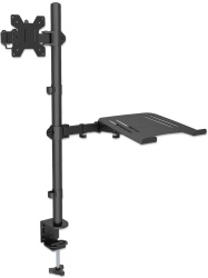 OEM OEM0530003 TCE LMG25NB - Soporte de Escritorio Combinado para Monitor de 13" a 32" y Laptop de 10 a 17" Carga Maxima Monitor 8Kg Ajuste de Inclinacion y Rotacion