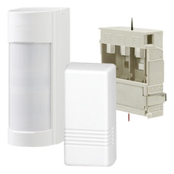 OPTEX VXI-R-WH Kit Detector Inalambrico para Exterior VXI-R / Transmisor Honeywell 5816 / Caja de Baterias RBB01 / 12 m / 90Â° / Dual PIR + Microondas / IP55