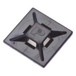 PANDUIT ABM2S-AT-C0 Montaje-Sujetador Para Cable de 4 vias con Adhesivo Acrilico 25.4 x 25.4mm (1in x 1in) Color Negro Uso en Exterior 1 pieza