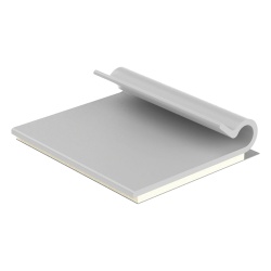 PANDUIT AJC19-A-C Clip Adhesivo Tipo J Para Cables de Hasta 4.8 mm de Diametro Uso Interior Color Gris Paquete de 100pz