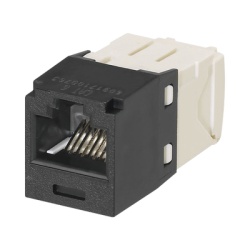 PANDUIT CJ688TGBL Conector Jack RJ45 Estilo TG Mini-Com Categoria 6 de 8 Posiciones y 8 Cables Color Negro
