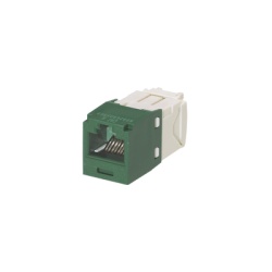 PANDUIT CJ688TGGR Conector Jack RJ45 Estilo TG Mini-Com Categoria 6 de 8 Posiciones y 8 Cables Color Verde