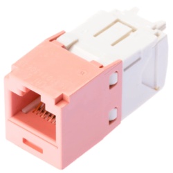 PANDUIT CJ688TGPK Conector Jack RJ45 Estilo TG Mini-Com Categoria 6 de 8 Posiciones y 8 Cables Color Rosa