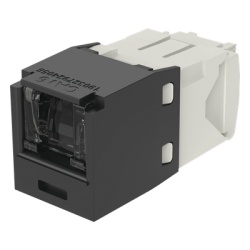 PANDUIT CJH688TGBL Conector Jack RJ45 Estilo TG con Ventana Mini-Com Categoria 6 de 8 Posiciones y 8 Cables Color Negro