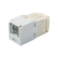 PANDUIT CJH688TGWH Conector Jack RJ45 Estilo TG con Ventana Mini-Com Categoria 6 de 8 Posiciones y 8 Cables Color Blanco