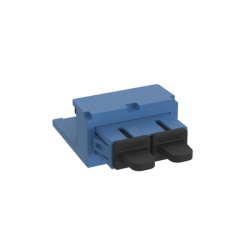 PANDUIT CMDBUSCZBU Modulo Acoplador SC Duplex para Fibra Optica Monomodo OS1/OS2 Tipo Mini-Com Color Azul