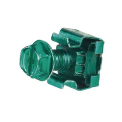 PANDUIT CNB4K KIT 4 Tuercas Enjauladas No. 12-24 4 Tornillos Rosca 1/2" Verde.