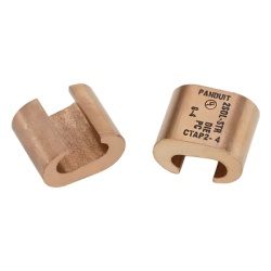 PANDUIT CTAP2/0-2/0-X Conector de Compresión Tipo C / Rango 1/0 a 2/0 AWG / Cobre Sin Oxígeno / Aplicación Malla de Tierra