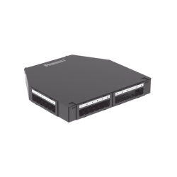 PANDUIT CUFMB24BL Punto de Consolidacion de 24 Puertos Mini-Com Instalacion en Piso o Pared Fabricado en Aluminio Color Negro