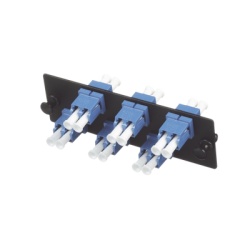 PANDUIT FAP6WBUDLCZ Placa Acopladora de Fibra Optica FAP con 6 Conectores LC Duplex (12 Fibras) para Fibra Monomodo OS1/OS2 Color Azul