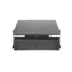 PANDUIT FCE4U Panel de Distribucion de Fibra Optica Acepta 12 Placas FAP o FMP Bandeja Deslizable e Inclinable Hacia Abajo Hasta 288 Fibras Color Negro 4UR