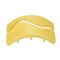 PANDUIT FROVRASC4LYL Tapa de Bajada Vertical Exterior de 90Âº Para uso con Canaletas 4X4 FiberRunner? Color Amarillo