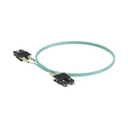 PANDUIT FX23RSNSNSNM002 Jumper de Fibra Optica Multimodo 50/125 OM3 SC-SC Duplex OFNR (Riser) Color Aqua 2 Metros (6.56 Pies)
