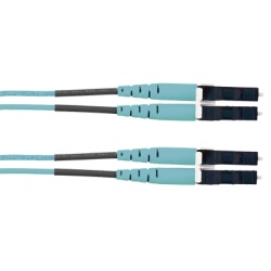 PANDUIT FX2ELLNLNSNM002 Jumper de Fibra Optica Multimodo 50/125 OM3 LC-LC Duplex LSZH (Cero Halogenos) Color Aqua 2 Metros (6.56 Pies)