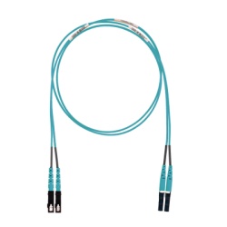 PANDUIT FX2ELLNSNSNM002 Jumper de Fibra Optica Multimodo 50/125 OM3 LC-SC Duplex LSZH (Cero Halogenos) Color Aqua 2 Metros (6.56 Pies)