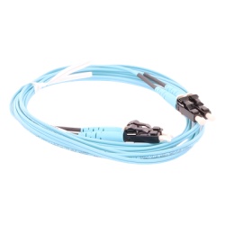 PANDUIT FX2ERLNLNSNM002 Jumper de Fibra Optica Multimodo 50/125 OM3 LC-LC Duplex OFNR (Riser) Color Aqua 2 Metros (6.56 Pies) - Img 5