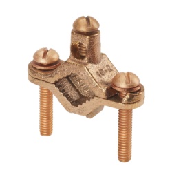 PANDUIT GPC2-1D-C Abrazadera de Bronce para Tierra Fisica para Conductor 2 AWG 1 Pieza